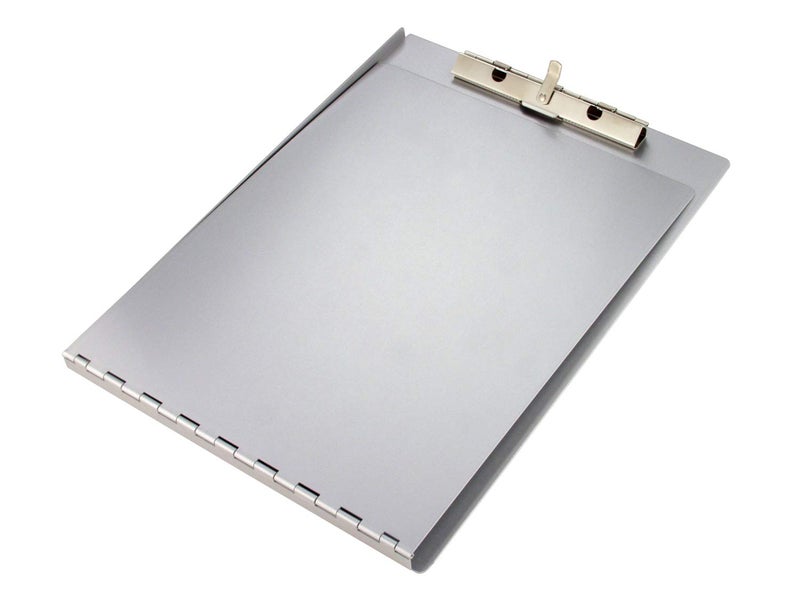 Saunders Aluminum Clipboard with Writing Plate, 0.5" Clip Capacity, Holds 8.5 x 11 Sheets, Silver - Image 2